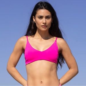 LOF Left On Friday HOT PINK SUNDAY TOP Swim Top XXL Swimsuit Bikini D-DD